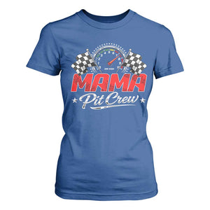 Mama Pit Crew T Shirt For Women Racing Family Matching Mothers Day TS11 Royal Blue Print Your Wear