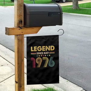 May 50th Birthday Garden Flag Legends Since May 1976 Retro Bday TS11 Print Your Wear