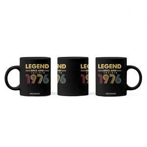 June 50th Birthday Coffee Mug Legends Since June 1976 Retro Bday TS11 Print Your Wear