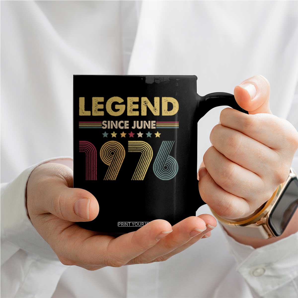 June 50th Birthday Coffee Mug Legends Since June 1976 Retro Bday TS11 Print Your Wear