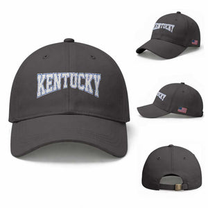 Kentucky Baseball Cap Vintage Sports Design Kentuckian KY State TS11 Baseball Cap Universal Fit Dark Gray Print Your Wear