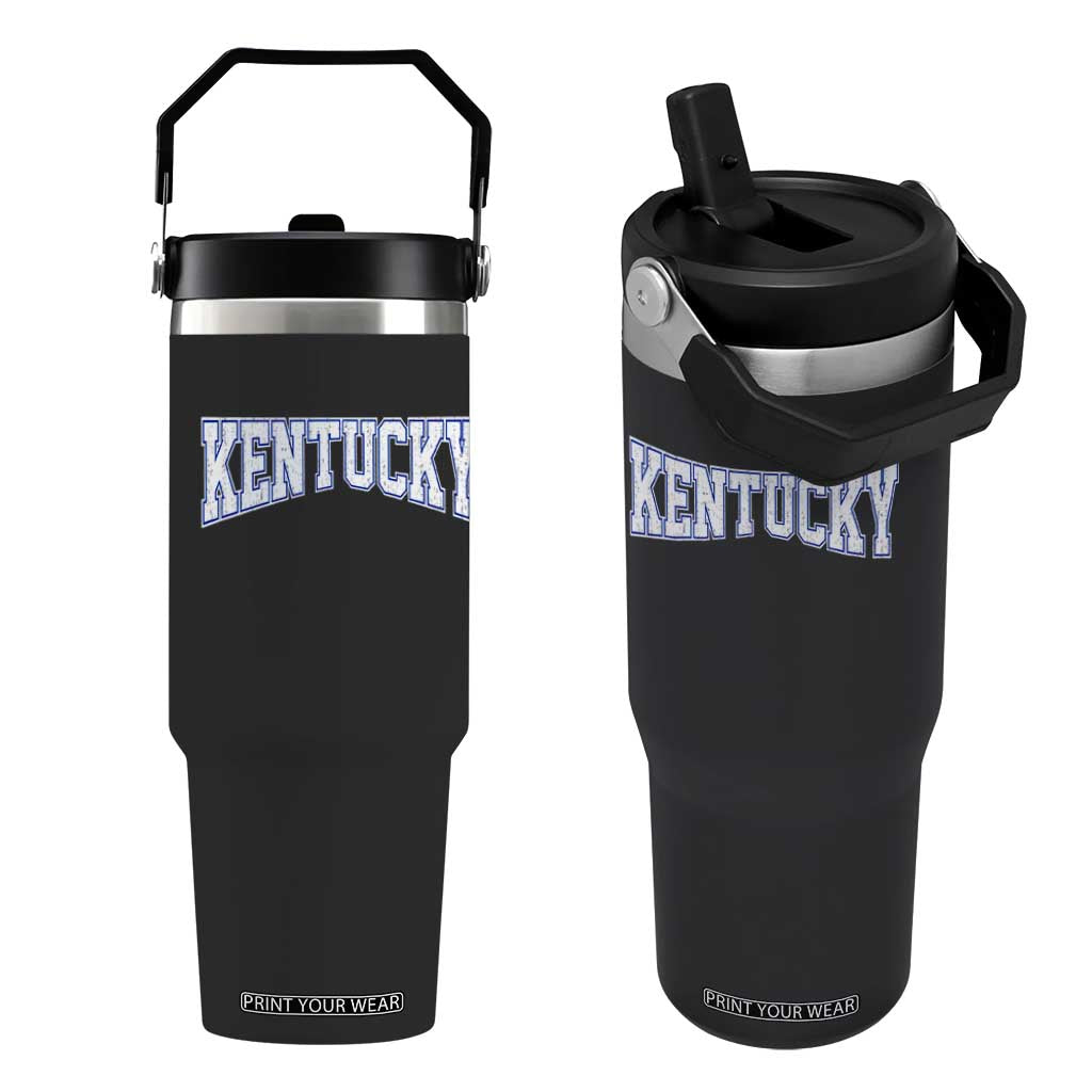 Kentucky Flip Straw Tumbler Vintage Sports Design Kentuckian KY State TS11 One Size: 30 oz Black Print Your Wear