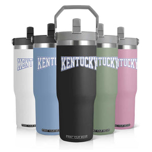 Kentucky Flip Straw Tumbler Vintage Sports Design Kentuckian KY State TS11 Print Your Wear