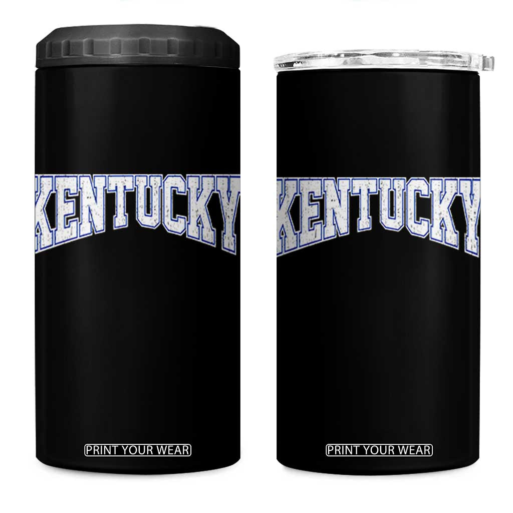 Kentucky 4 in 1 Can Cooler Tumbler Vintage Sports Design Kentuckian KY State TS11 One Size: 16 oz Black Print Your Wear
