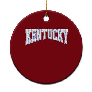 Kentucky Ceramic Ornament Vintage Sports Design Kentuckian KY State TS11 1pc Red Print Your Wear
