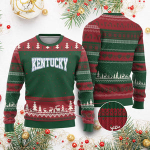 Kentucky Ugly Christmas Sweater Vintage Sports Design Kentuckian KY State TS11 Red Green Print Your Wear
