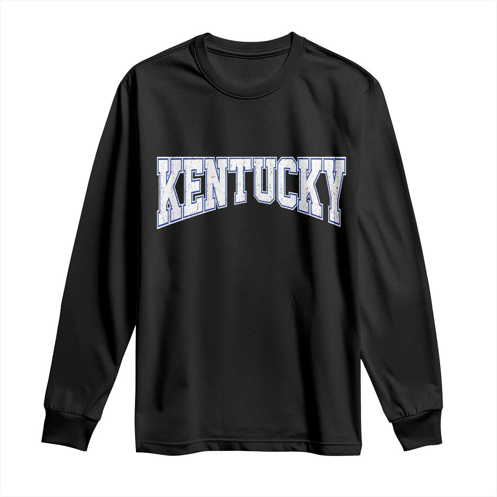 Kentucky Long Sleeve Shirt Vintage Sports Design Kentuckian KY State TS11 Black Print Your Wear