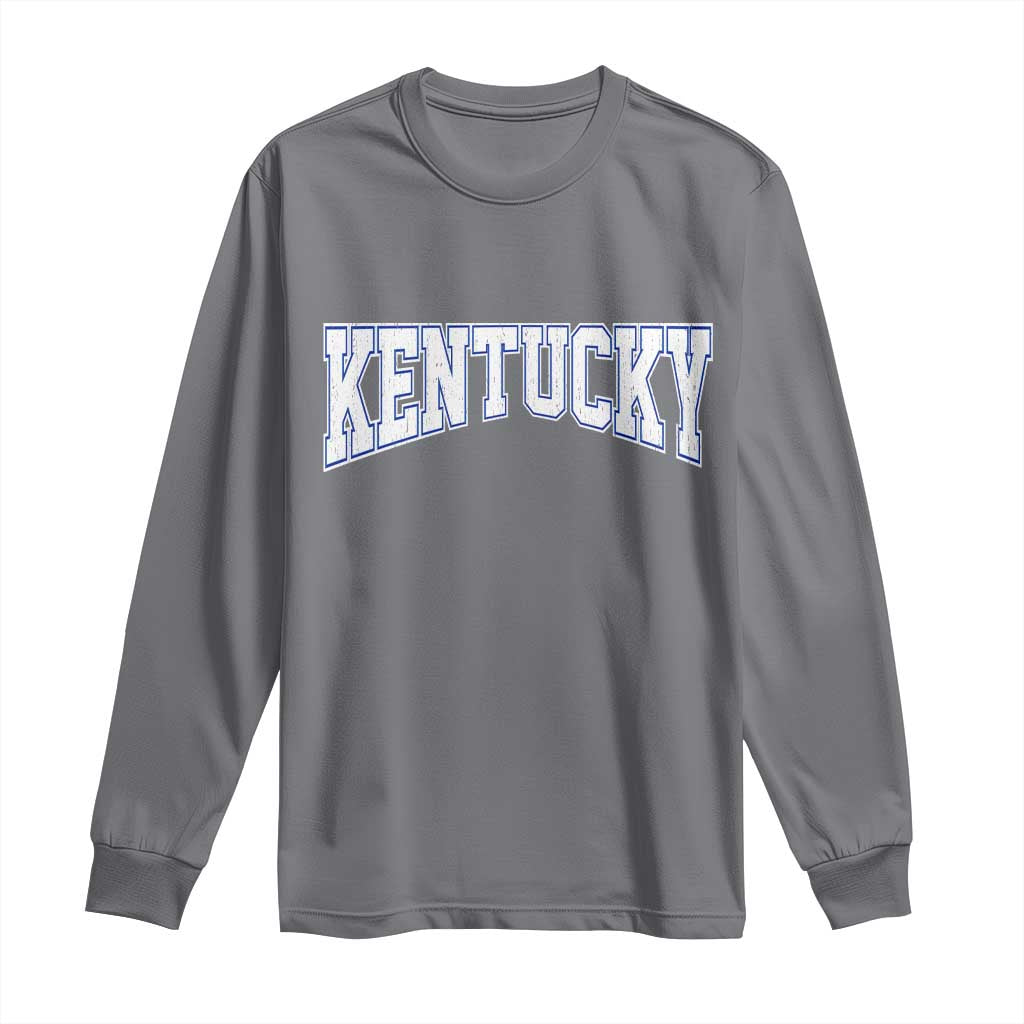 Kentucky Long Sleeve Shirt Vintage Sports Design Kentuckian KY State TS11 Charcoal Print Your Wear