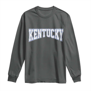 Kentucky Long Sleeve Shirt Vintage Sports Design Kentuckian KY State TS11 Dark Heather Print Your Wear