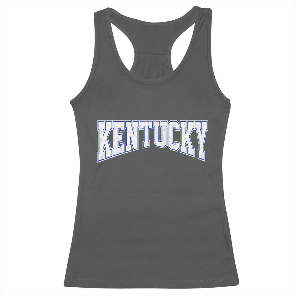 Kentucky Racerback Tank Top Vintage Sports Design Kentuckian KY State TS11 Dark Heather Print Your Wear