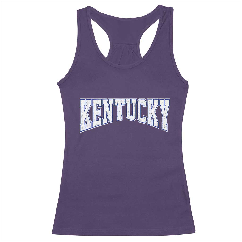 Kentucky Racerback Tank Top Vintage Sports Design Kentuckian KY State TS11 Purple Print Your Wear