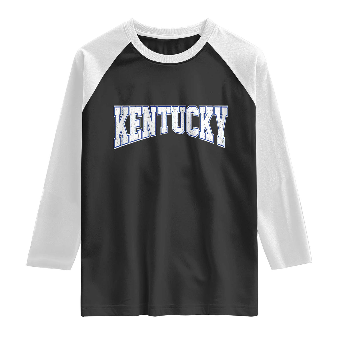 Kentucky Raglan Shirt Vintage Sports Design Kentuckian KY State TS11 Black White Print Your Wear