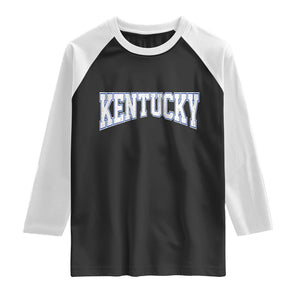 Kentucky Raglan Shirt Vintage Sports Design Kentuckian KY State TS11 Black White Print Your Wear