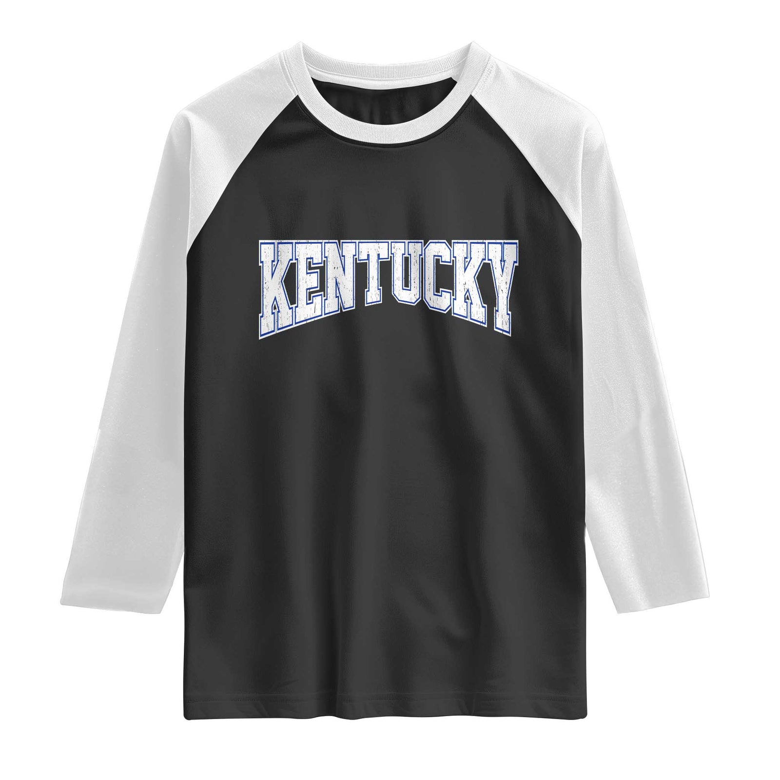 Kentucky Raglan Shirt Vintage Sports Design Kentuckian KY State TS11 Black White Print Your Wear