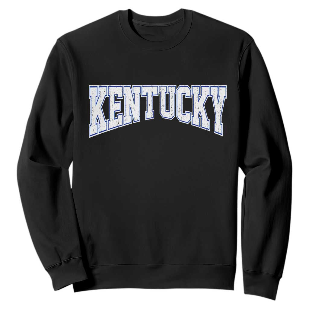 Kentucky Sweatshirt Vintage Sports Design Kentuckian KY State TS11 Black Print Your Wear