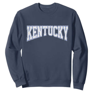 Kentucky Sweatshirt Vintage Sports Design Kentuckian KY State TS11 Navy Print Your Wear