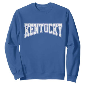 Kentucky Sweatshirt Vintage Sports Design Kentuckian KY State TS11 Royal Blue Print Your Wear