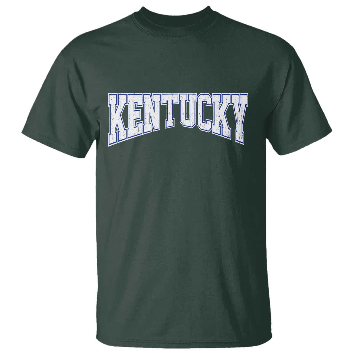 Kentucky T Shirt Vintage Sports Design Kentuckian KY State TS11 Dark Forest Green Print Your Wear