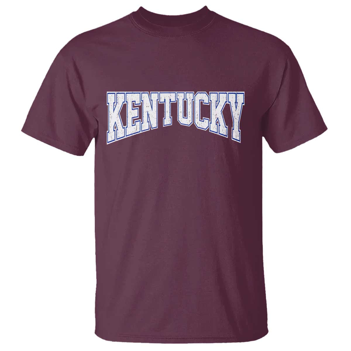 Kentucky T Shirt Vintage Sports Design Kentuckian KY State TS11 Maroon Print Your Wear