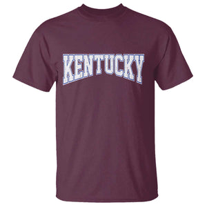 Kentucky T Shirt Vintage Sports Design Kentuckian KY State TS11 Maroon Print Your Wear