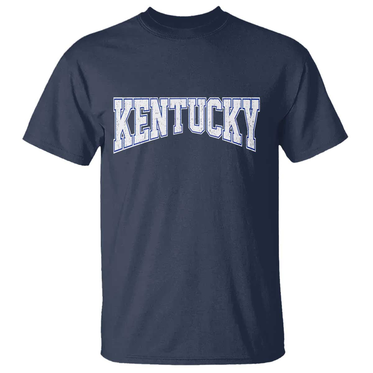 Kentucky T Shirt Vintage Sports Design Kentuckian KY State TS11 Navy Print Your Wear