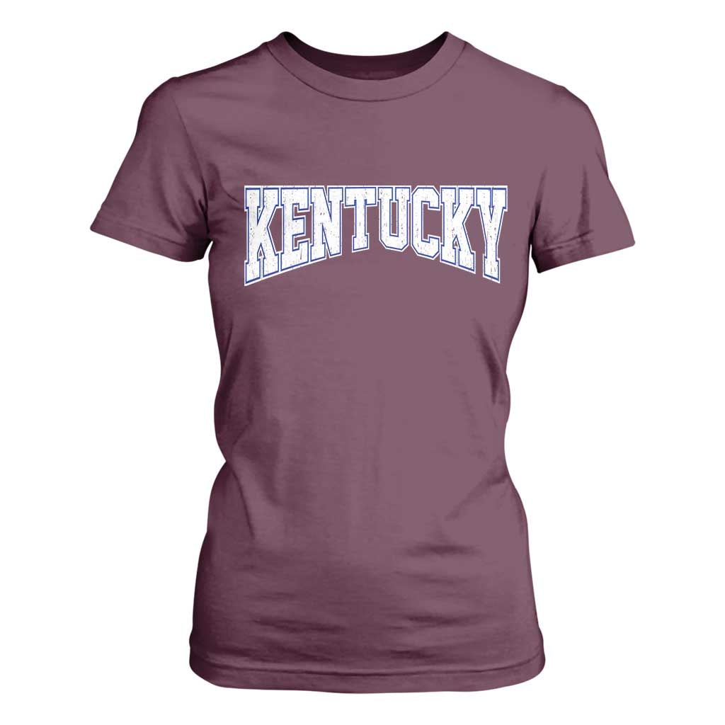 Kentucky T Shirt For Women Vintage Sports Design Kentuckian KY State TS11 Maroon Print Your Wear