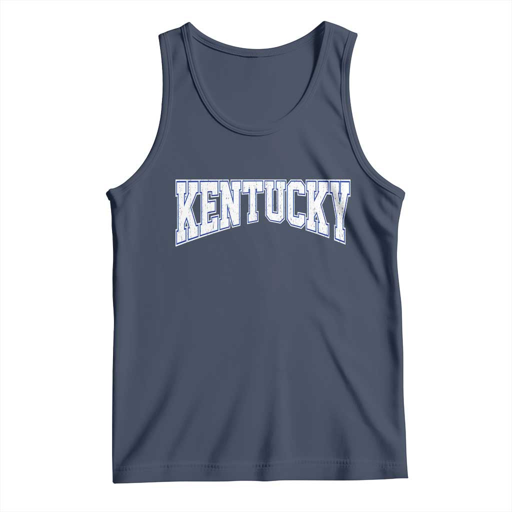 Kentucky Tank Top Vintage Sports Design Kentuckian KY State TS11 Navy Print Your Wear