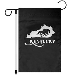 Kentucky Horse Map State Derby Day Garden Flag TS11 Black Print Your Wear