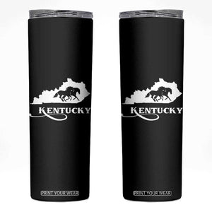 Kentucky Horse Map State Derby Day Skinny Tumbler TS11 Black Print Your Wear