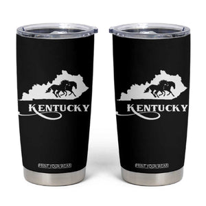 Kentucky Horse Map State Derby Day Tumbler Cup TS11 Black Print Your Wear