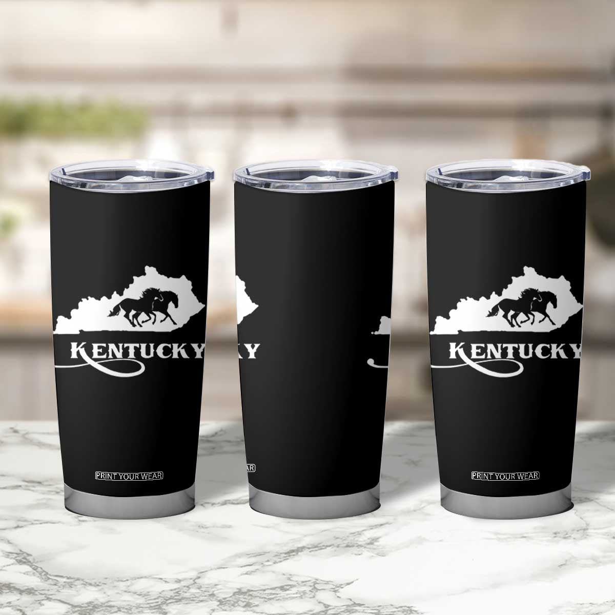 Kentucky Horse Map State Derby Day Tumbler Cup TS11 Print Your Wear