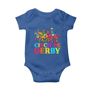 Cinco De Derby Baby Onesie Funny Mexican Derby Pinata Horse Race TS11 Royal Blue Print Your Wear