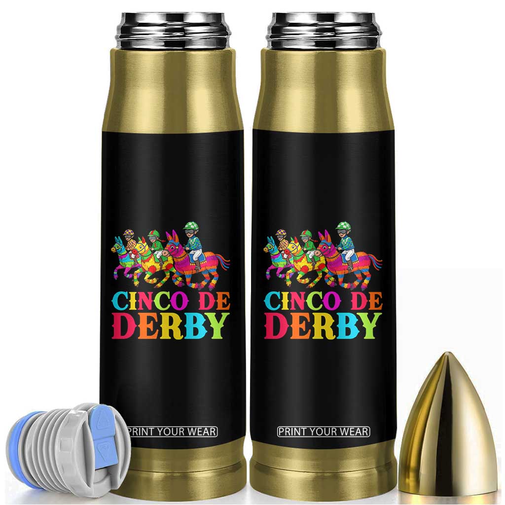 Cinco De Derby Bullet Tumbler Funny Mexican Derby Pinata Horse Race TS11 Black Print Your Wear