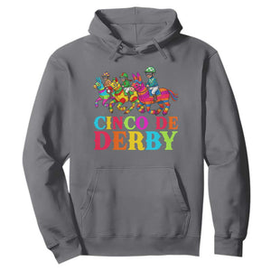 Cinco De Derby Hoodie Funny Mexican Derby Pinata Horse Race TS11 Charcoal Print Your Wear