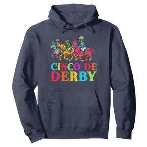Cinco De Derby Hoodie Funny Mexican Derby Pinata Horse Race TS11 Navy Print Your Wear