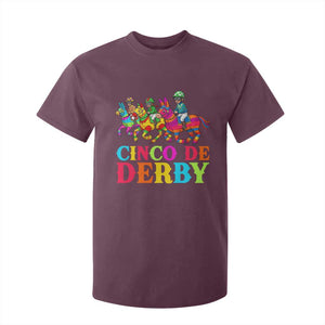 Cinco De Derby T Shirt For Kid Funny Mexican Derby Pinata Horse Race TS11 Maroon Print Your Wear