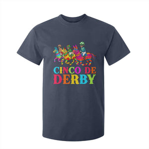 Cinco De Derby T Shirt For Kid Funny Mexican Derby Pinata Horse Race TS11 Navy Print Your Wear