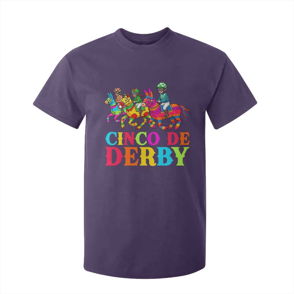 Cinco De Derby T Shirt For Kid Funny Mexican Derby Pinata Horse Race TS11 Purple Print Your Wear