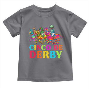 Cinco De Derby Toddler T Shirt Funny Mexican Derby Pinata Horse Race TS11 Charcoal Print Your Wear