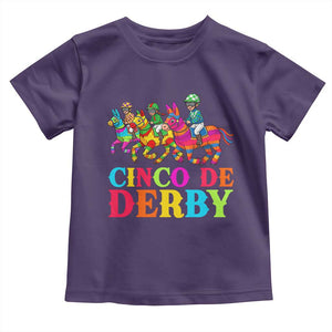 Cinco De Derby Toddler T Shirt Funny Mexican Derby Pinata Horse Race TS11 Purple Print Your Wear