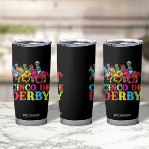 Cinco De Derby Tumbler Cup Funny Mexican Derby Pinata Horse Race TS11 Print Your Wear