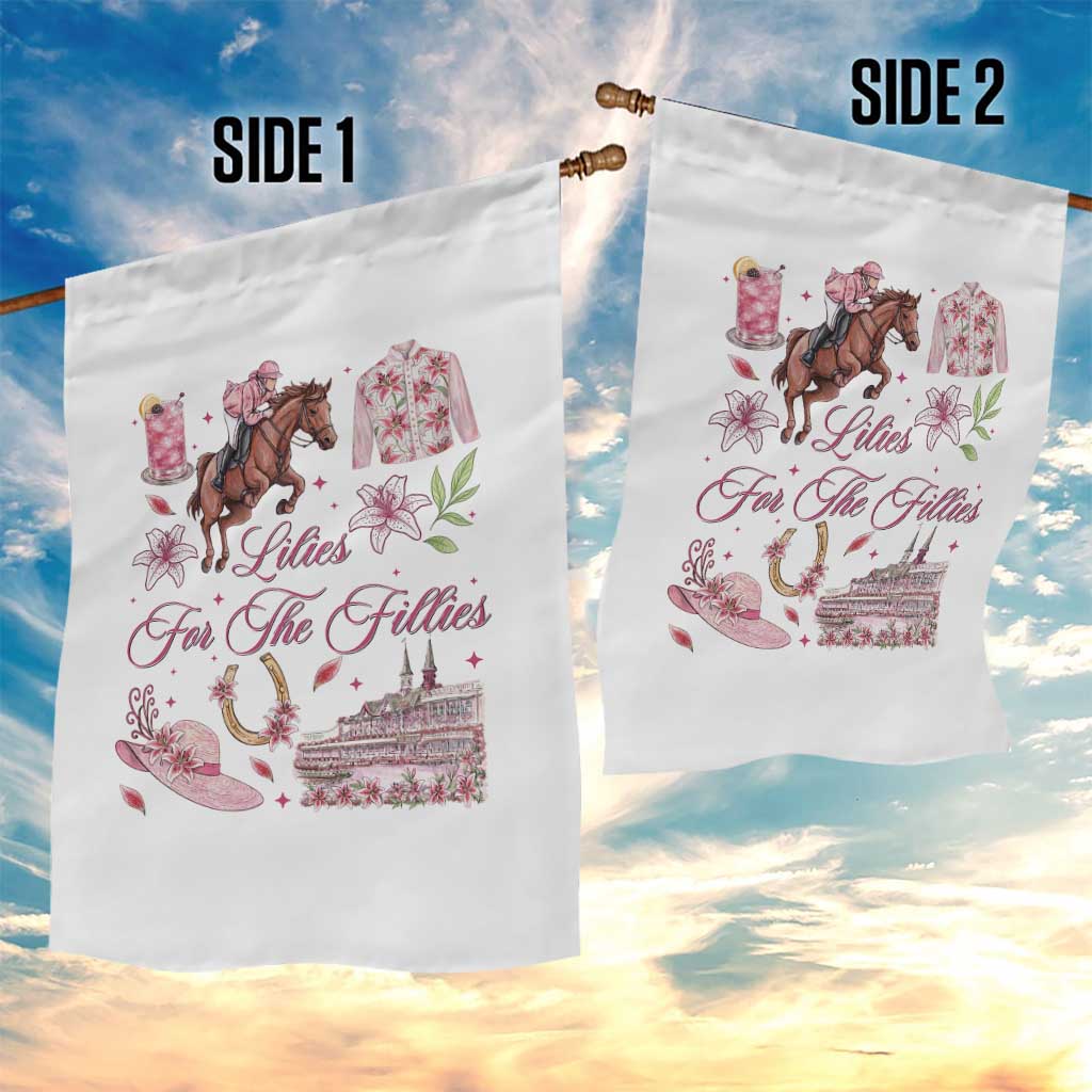Derby Horse Racing Day Garden Flag Lilies For The Fillies Stargazer Lily Flower TS11 Print Your Wear