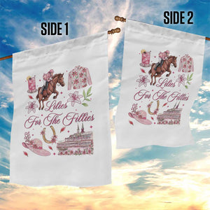 Derby Horse Racing Day Garden Flag Lilies For The Fillies Stargazer Lily Flower TS11 Print Your Wear