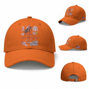 Derby Horse Racing Day Baseball Cap Lilies For The Fillies Stargazer Lily Flower TS11 Baseball Cap Universal Fit Orange Print Your Wear