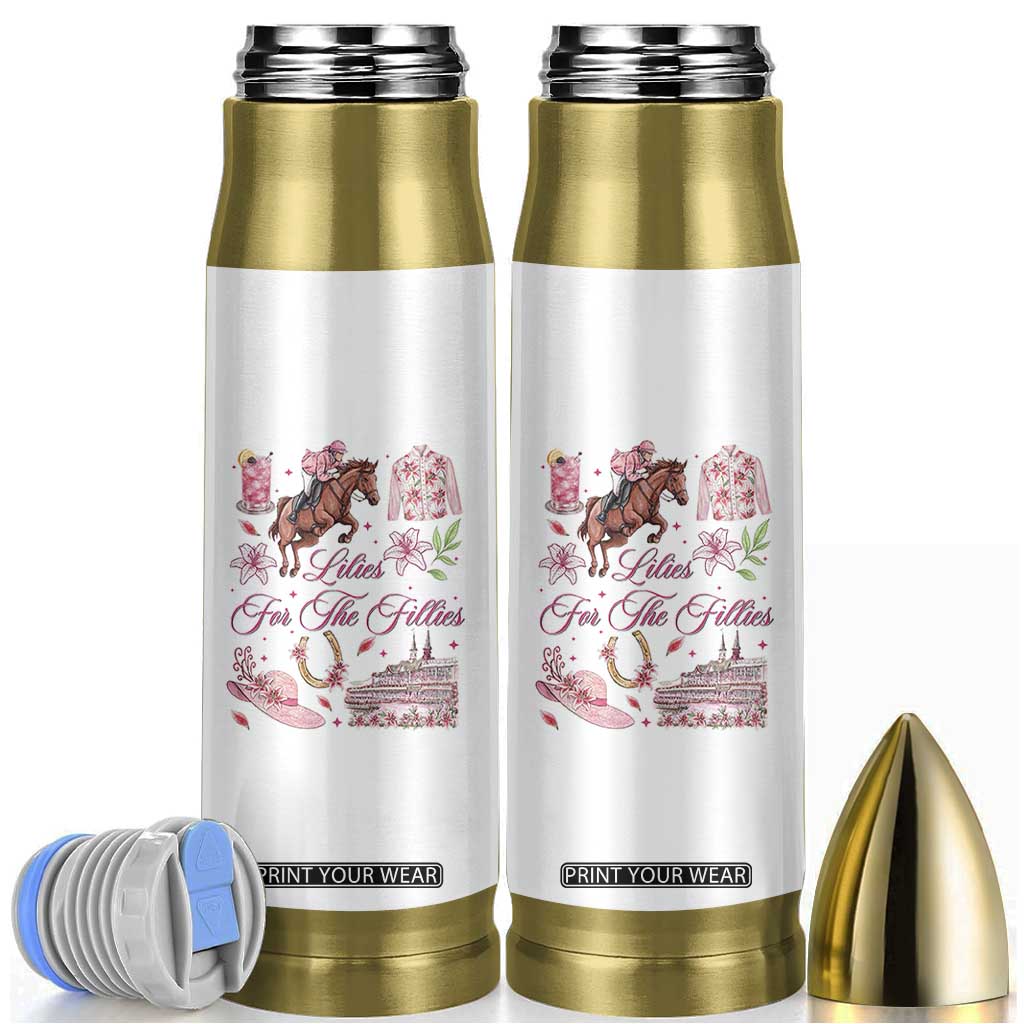 Derby Horse Racing Day Bullet Tumbler Lilies For The Fillies Stargazer Lily Flower TS11 White Print Your Wear