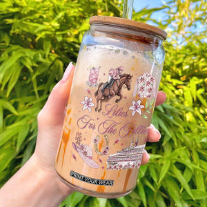 Derby Horse Racing Day Glass Can Lilies For The Fillies Stargazer Lily Flower TS11 White Print Your Wear