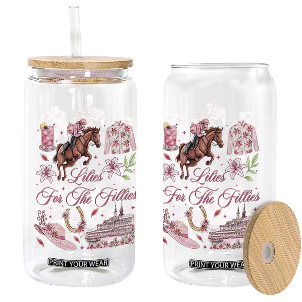 Derby Horse Racing Day Glass Can Lilies For The Fillies Stargazer Lily Flower TS11 Print Your Wear