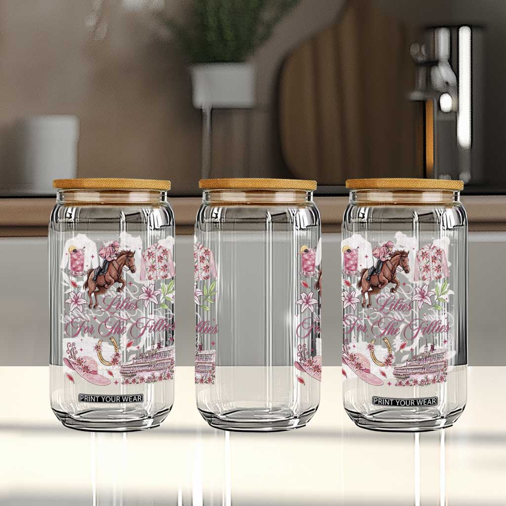 Derby Horse Racing Day Glass Can Lilies For The Fillies Stargazer Lily Flower TS11 Print Your Wear