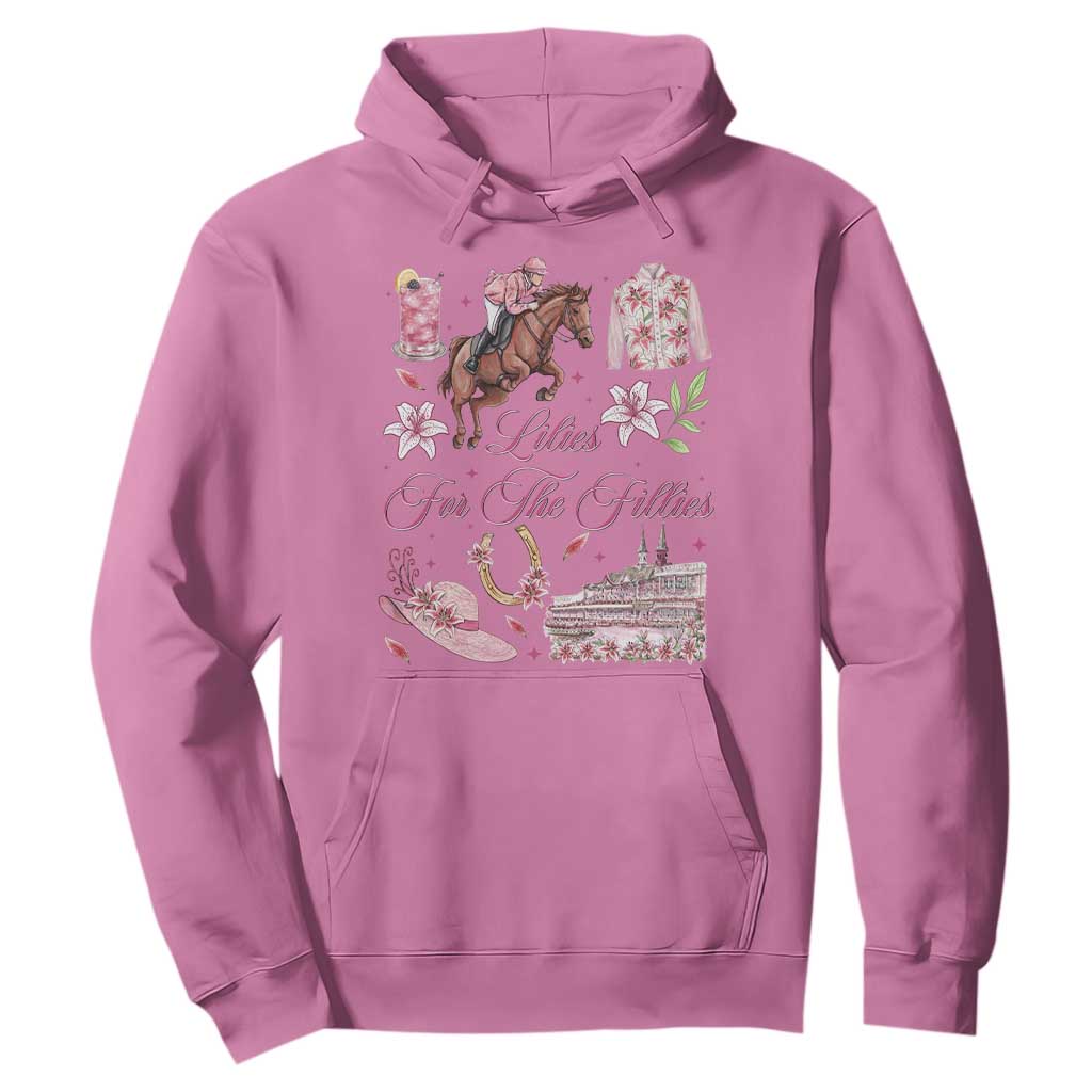 Derby Horse Racing Day Hoodie Lilies For The Fillies Stargazer Lily Flower TS11 Azalea Print Your Wear