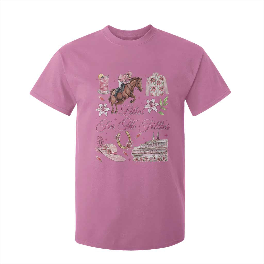 Derby Horse Racing Day T Shirt For Kid Lilies For The Fillies Stargazer Lily Flower TS11 Azalea Print Your Wear